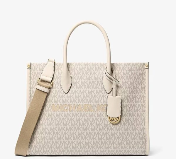 Michael Kors Mirella Medium Signature Logo Tote Bag