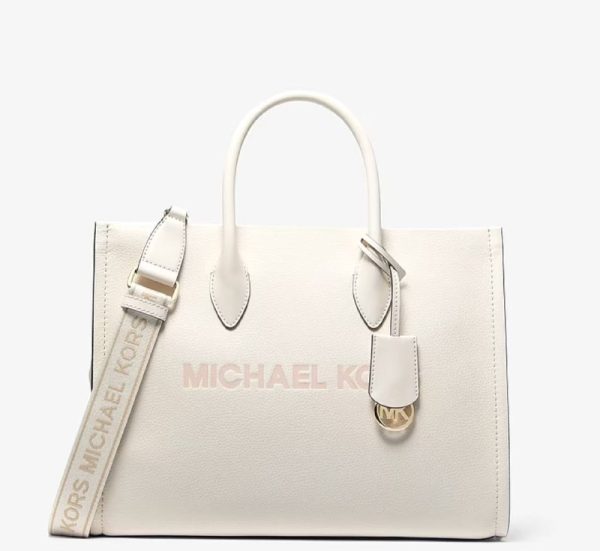Michael Kors Mirella Medium Pebbled Leather Tote Bag