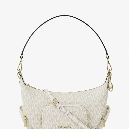 Michael Kors Merritt Medium Signature Logo Convertible Shoulder Bag