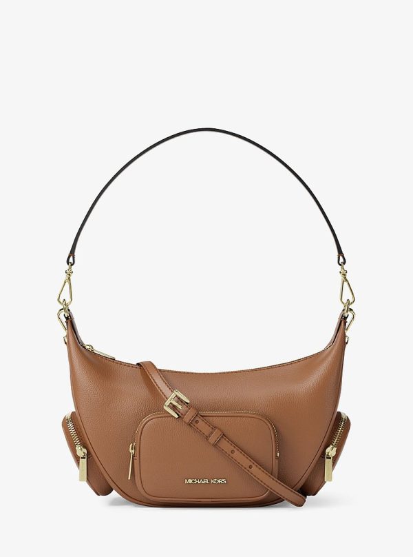 Michael Kors Merritt Medium Pebbled Leather Convertible Shoulder Bag