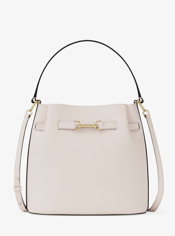 Michael Kors Carson Medium Pebbled Leather Convertible Bucket Crossbody Bag