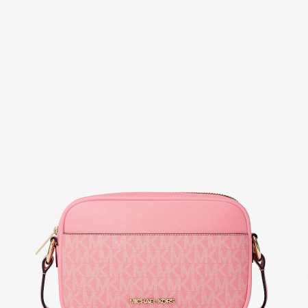 Michael Kors Jet Set Small Signature Logo Camera Crossbody Bag