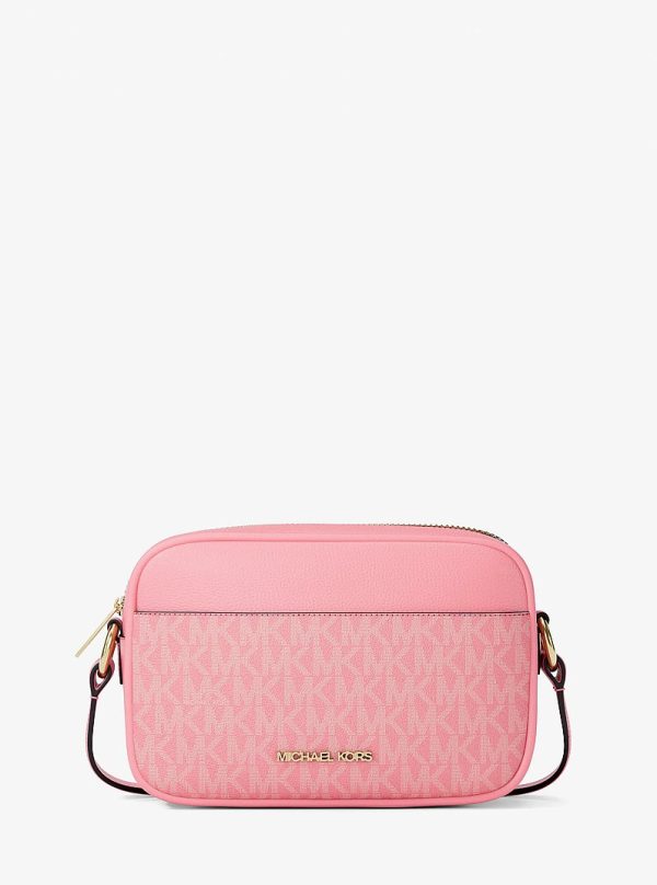 Michael Kors Jet Set Small Signature Logo Camera Crossbody Bag