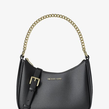 Michael Kors Jet Set Large Pebbled Leather Convertible Crossbody Bag