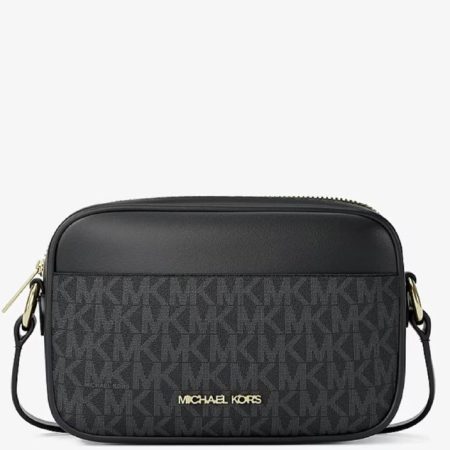 Michael Kors Jet Set Small Signature Logo Camera Crossbody Bag