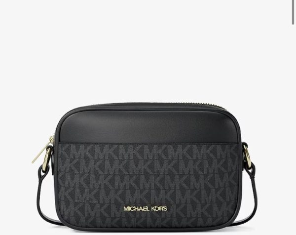 Michael Kors Jet Set Small Signature Logo Camera Crossbody Bag