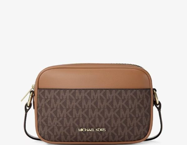 Michael Kors Jet Set Small Signature Logo Camera Crossbody Bag