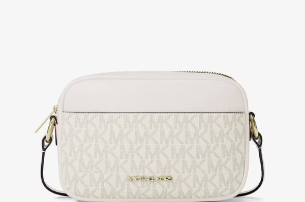 Michael Kors Jet Set Small Signature Logo Camera Crossbody Bag