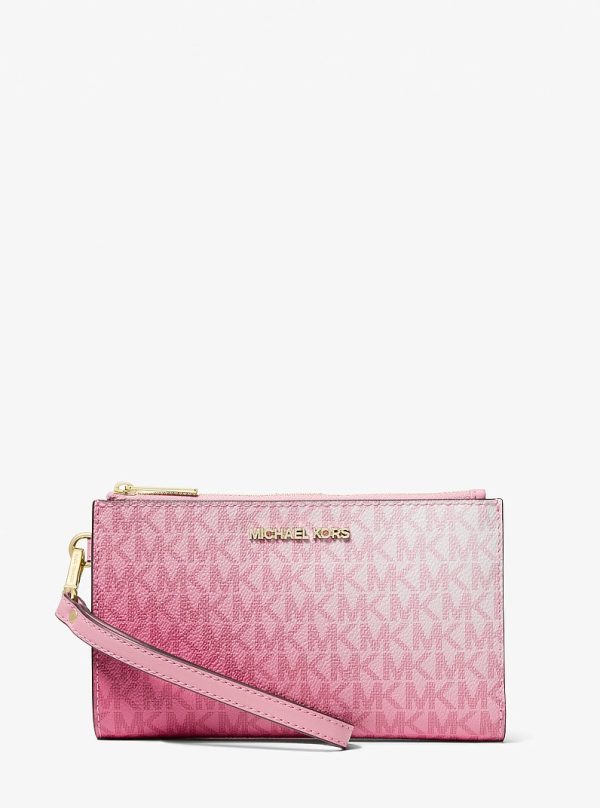Michael Kors Jet Set Large Ombre Signature Logo Wristlet