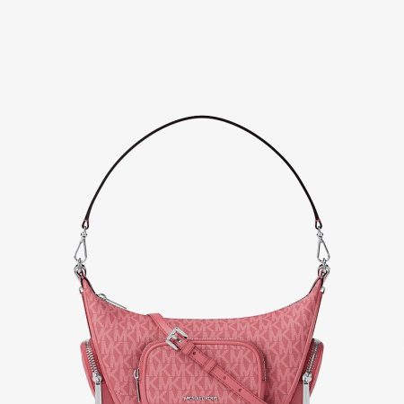 Michael Kors Merritt Small Signature Logo Convertible Shoulder Bag