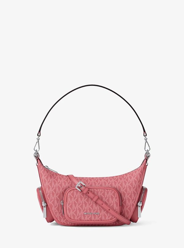 Michael Kors Merritt Small Signature Logo Convertible Shoulder Bag