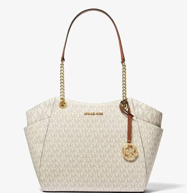 Michael Kors Jet Set Large Signature Logo Shoulder Bag