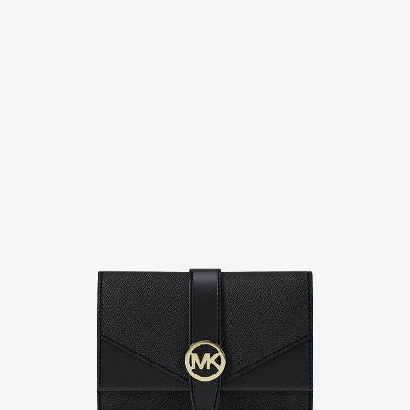 Michael Kors Greenwich Medium Saffiano Leather Trifold Wallet