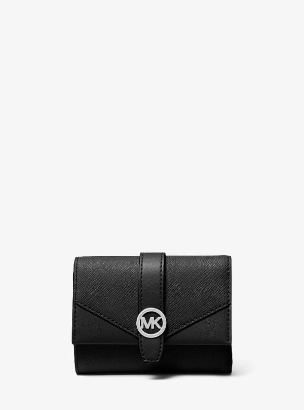 Michael Kors Greenwich Medium Leather Trifold Wallet