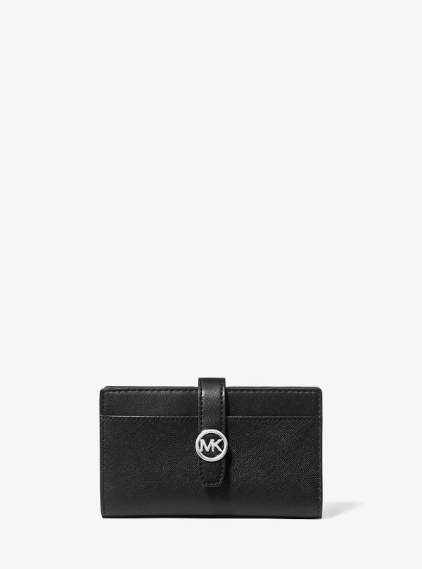 Michael Kors Greenwich Medium Saffiano Leather Bi-Fold Wallet
