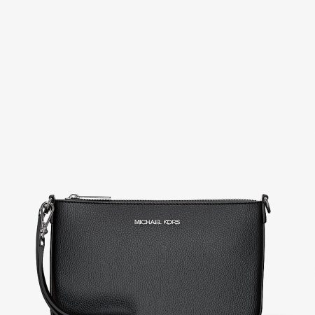 Michael Kors Jet Set Small Pebbled Leather Convertible Wristlet