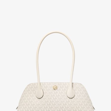 Michael Kors Petra Medium Signature Logo Shoulder Bag