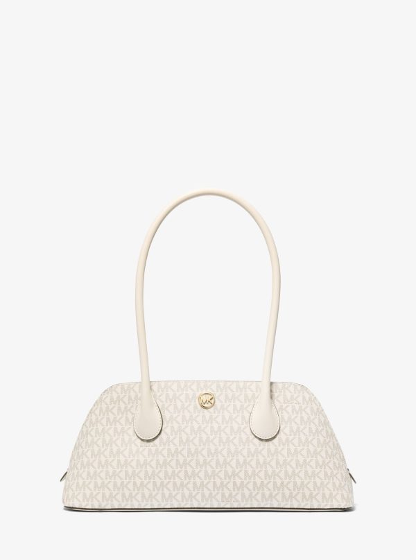 Michael Kors Petra Medium Signature Logo Shoulder Bag