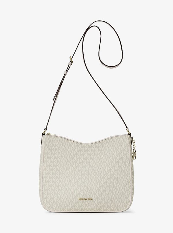 Michael Kors Nayla Medium Signature Logo Messenger Bag