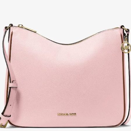 Michael Kors Nayla Medium Pebbled Leather Messenger Bag