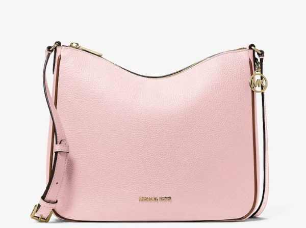 Michael Kors Nayla Medium Pebbled Leather Messenger Bag
