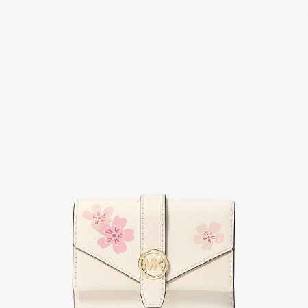 Michael Kors Greenwich Medium Printed Tri-Fold Wallet