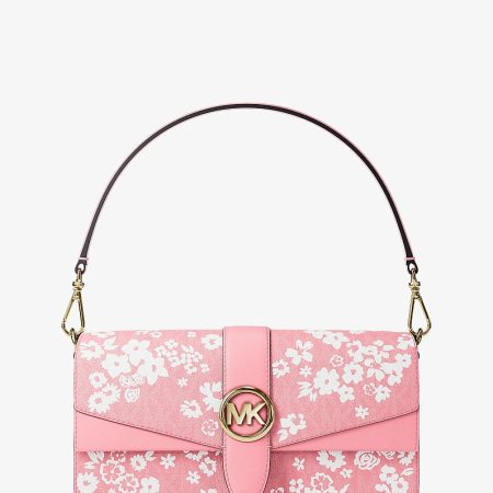Michael Kors Greenwich Medium Printed Signature Logo Convertible Shoulder Bag