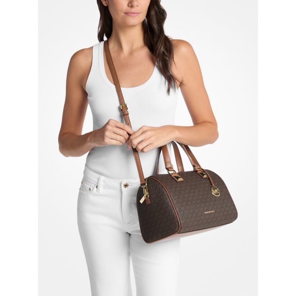 Michael Kors Grayson Medium Signature Logo Duffel Bag