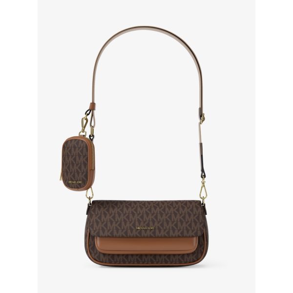 Michael Kors Jet Set Travel Small Signature Logo Crossbody Bag With Pouch