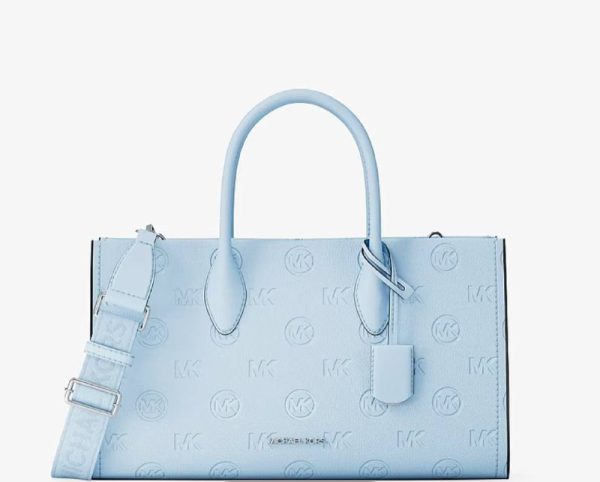 Michael Kors Mirella Medium Logo Debossed Satchel