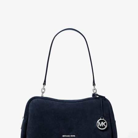 Michael Kors Cecily Medium Suede Shoulder Bag