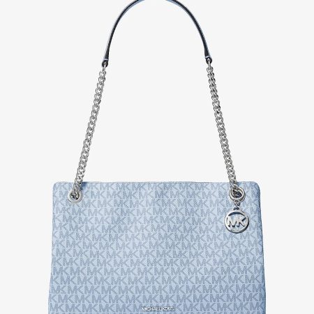 Michael Kors Christina Medium Signature Logo Shoulder Bag