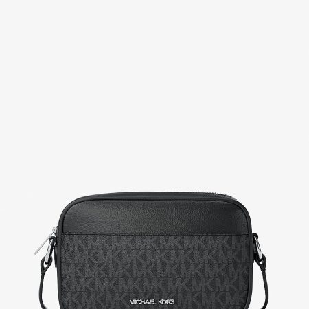 Michael Kors Jet Set Travel Small Signature Logo Camera Crossbody Bag