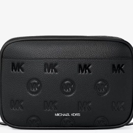 Michael Kors Jet Set Travel Large Logo Debossed Camera Crossbody Bag
