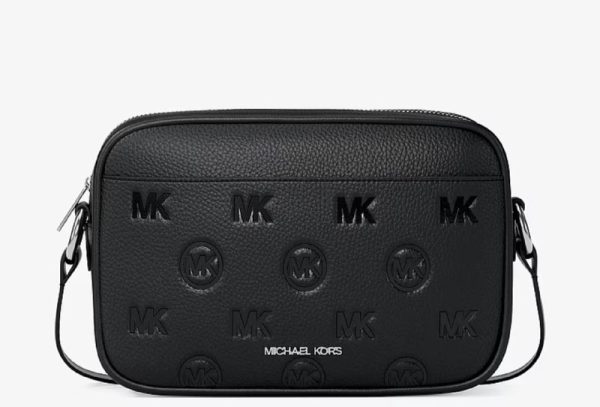 Michael Kors Jet Set Travel Large Logo Debossed Camera Crossbody Bag