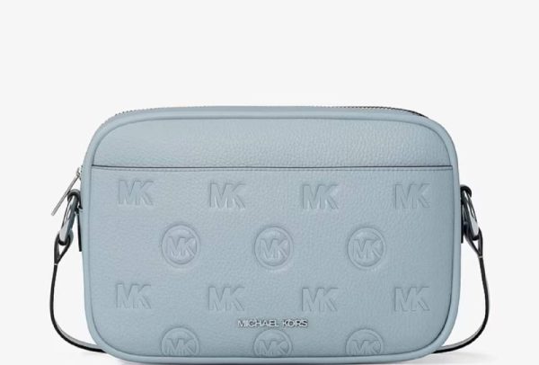 Michael Kors Jet Set Travel Large Logo Debossed Camera Crossbody Bag