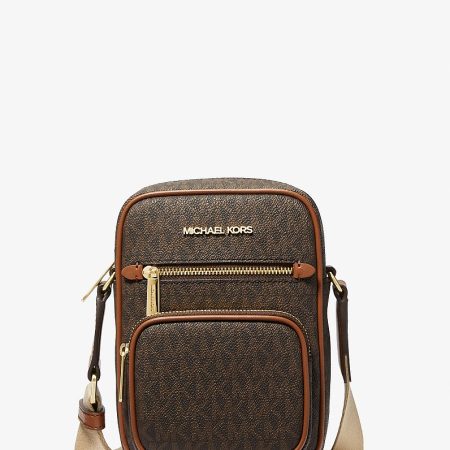 Michael Kors Jet Set Medium Signature Logo Crossbody Bag