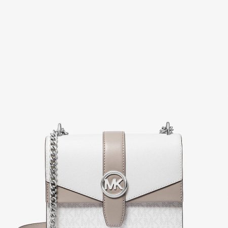 Michael Kors Greenwich Small Color-Block Signature Logo Crossbody Bag