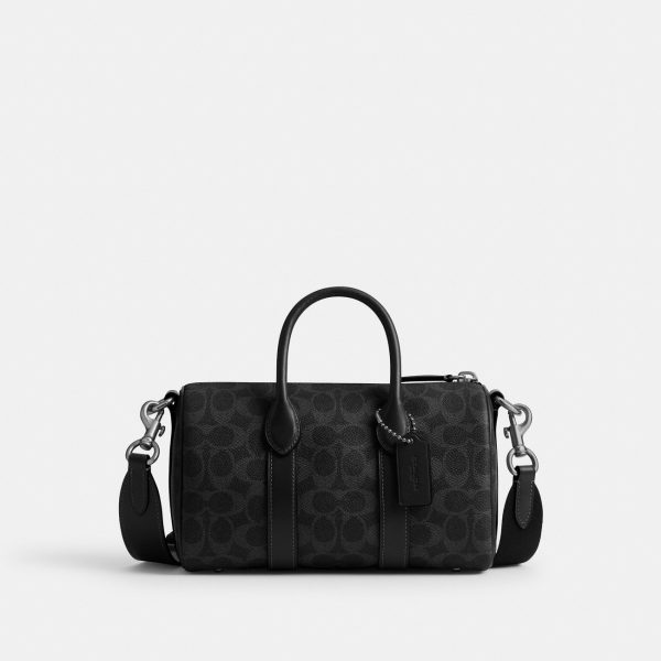 Coach Compass Bag 25 In Signature Canvas
