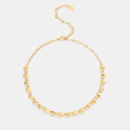 Coach Heart Choker Necklace