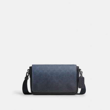 Coach Jack Small Flap Crossbody Bag In Ombre Signature Canvas
