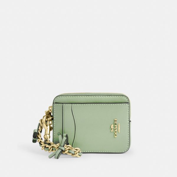 Coach Zip Card Case With Bows
