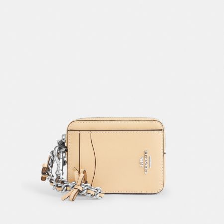 Coach Zip Card Case With Bows