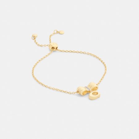 Coach Signature Bow Slider Bracelet