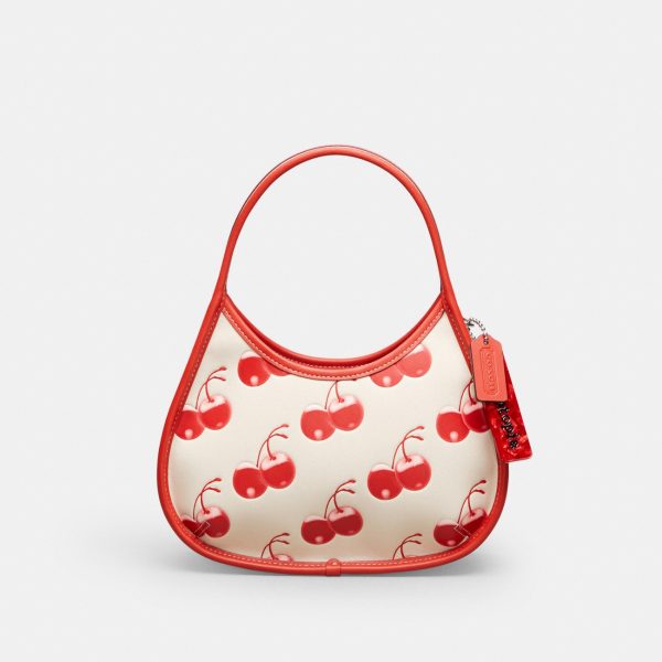 Coach Ergo Bag In Coachtopia Leather With Cherry Print