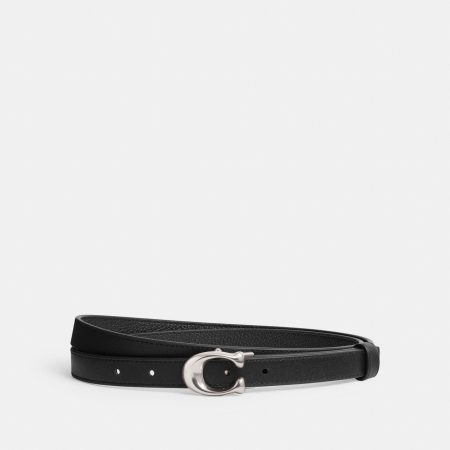Coach Sculpted Signature Buckle Reversible Belt, 20 Mm