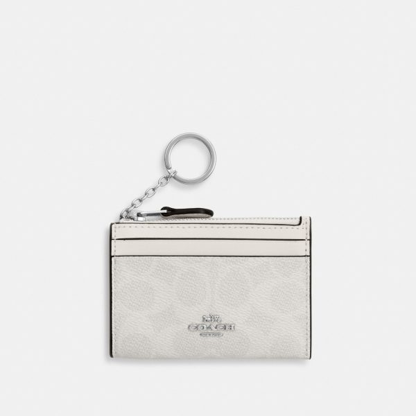 Coach Mini Skinny Id Case In Signature Canvas