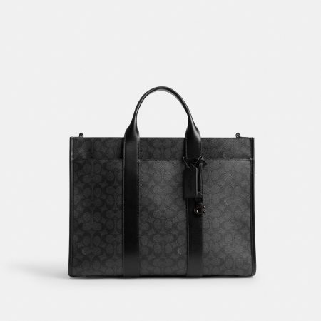 Coach Wesley Tote In Signature Canvas