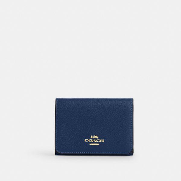 Coach Card Holder Wallet In Signature Canvas