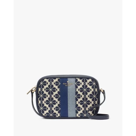 Kate Spade Everything Spade Flower Jacquard Mini Camera Bag Blue Multi - Ready Stock Malaysia